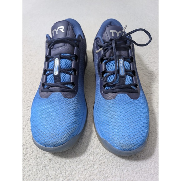 TYR WODAPALOOZA CXT-2 Trainers Mens 12.5 Navy Blue Women's 14 North America EUC - Picture 2 of 9